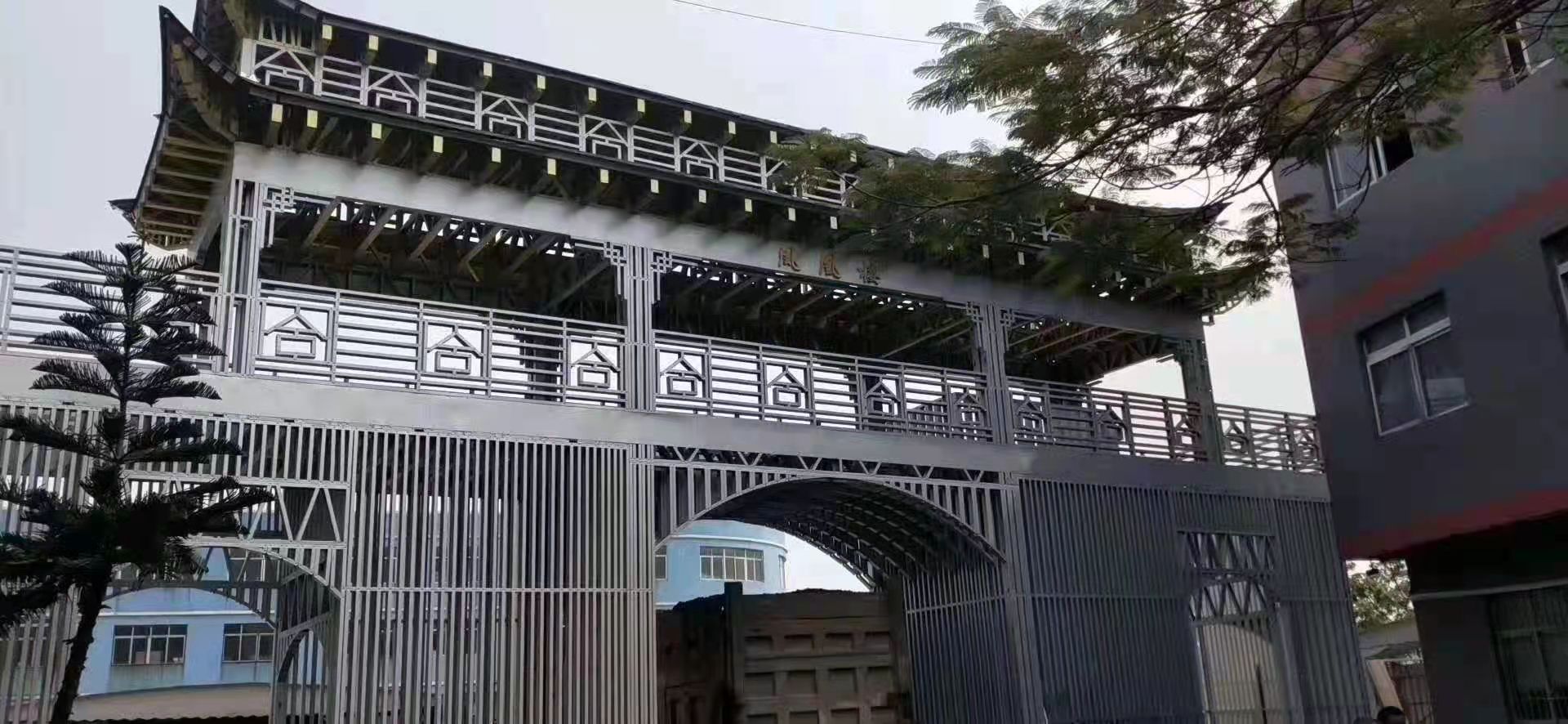 轻钢亭台楼阁与桥梁